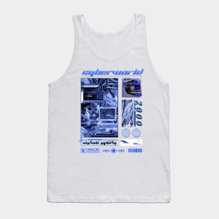 Cybercore World Y2K Design Tank Top